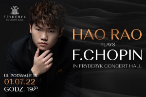 Hao Rao w Sali Koncertowej Fryderyk - koncert specjalny
