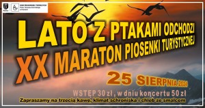 LATO Z PTAKAMI ODCHODZI – XX Maraton Piosenki Turystycznej i Poetyckiej