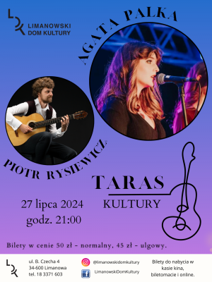 Taras Kultury - koncert Agaty Palki 