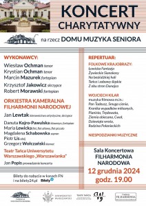 Bilety na wydarzenie - Koncert Charytatywny na rzecz Domu Muzyka Seniora, Warszawa