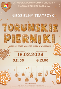 Bilety na wydarzenie - Niedzielny teatrzyk - "Toruńskie Pierniki" , Grodzisk Mazowiecki