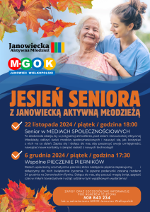 Bilety na wydarzenie - Jesień Seniora z JAM - SENIOR W MEDIACH SPOŁECZNOŚCIOWYCH, Janowiec Wielkopolski