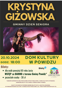 Bilety na wydarzenie - Krystyna Giżowska - Gminny Dzień Seniora, Powidz