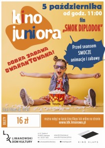 Bilety na wydarzenie - Kino Juniora - Smok Diplodok, Limanowa