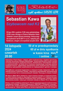 Bilety na wydarzenie - Ludzie Gór | Sebastian Kawa | Szybowcem nad K2, Poznań