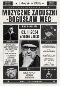 Bilety na wydarzenie - MUZYCZNE ZADUSZKI.BOGUSŁAW MEC (18.30), Oborniki Wlkp.