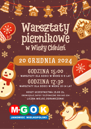 WARSZTATY PIERNIKOWE DLA DZIECI I MŁODZIEŻY