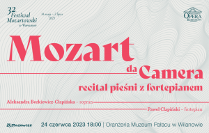 Mozart da Camera / Recital pieśni z fortepianem