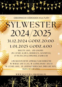 Bilety na wydarzenie - SYLWESTER 2024/2025, Oborniki Śląskie